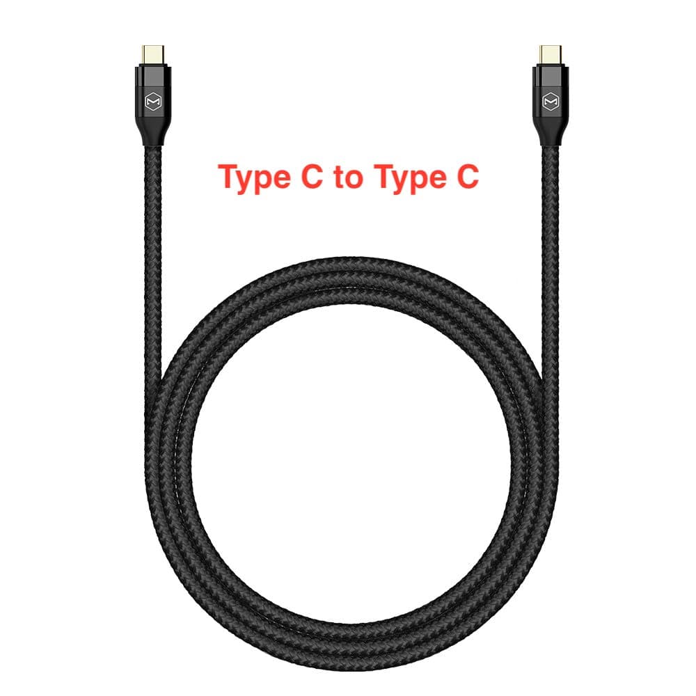 [Type-C to C] PD Type C Thunderbolt 3 Gen Charging Data 40 GB 2.6FT/0.8M Cable Nylon Braided Fast Charge 5K Display Compatible with Samsung Galaxy S20 S10 and More