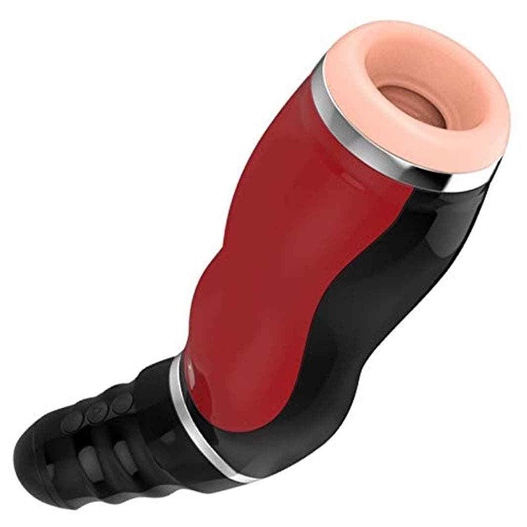 Male 4D Adult Hand-held Multi-Speed Automatic Retractable Cup, Men's Sykes Delayed Training, Sucking and stimulating Toys, Giving Boyfriend The Best Gift Black