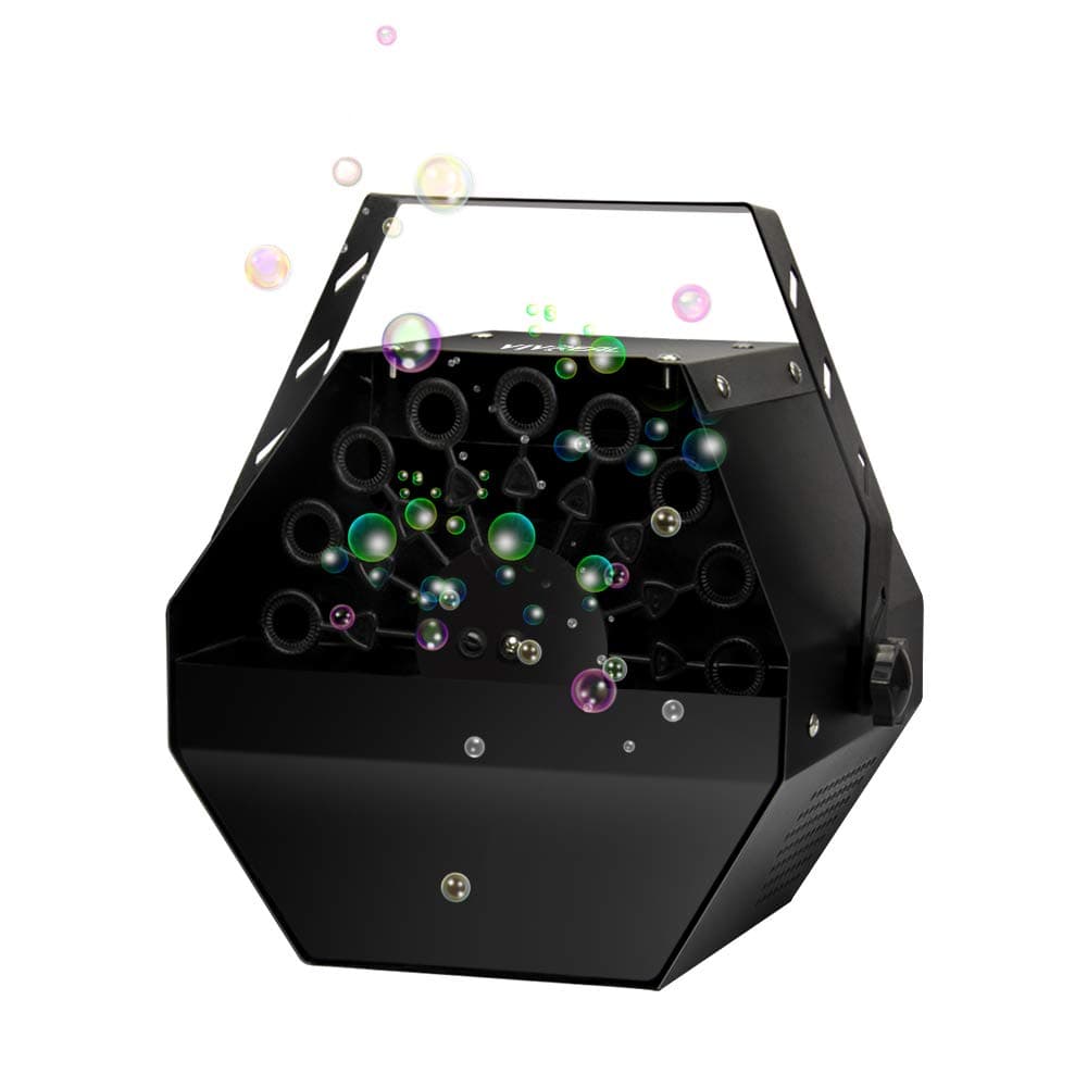 Automatic Bubble Machine - Upgraded Version Adjustable Speed Professional Bubble Machine with High Output, Automatic Blowing Bubble Blower with ON/OFF Remote Control for Stage Party Wedding Children