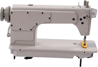 Sewing Machine, Portable Industrial Lockstitch Leather Sewing Machine High Speed Straight Stitch Sewing Tool Walking Foot Sewing Machine,Fuel Powered,No Motor&Pedals
