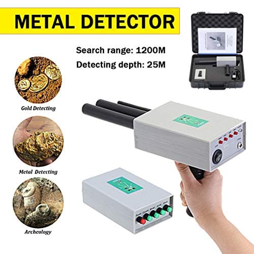 XNJHMS Long-Range Underground Gold Silver Metal Detector Copper deep Scanner Professional Gold Treasure detectors,Gray