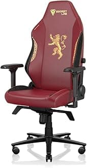 Secretlab Titan Evo House Lannister Gaming Chair - Reclining - Ergonomic & Comfortable Computer Chair with 4D Armrests - Magnetic Head Pillow & Lumbar Support - Small - Red/Gold - Leatherette