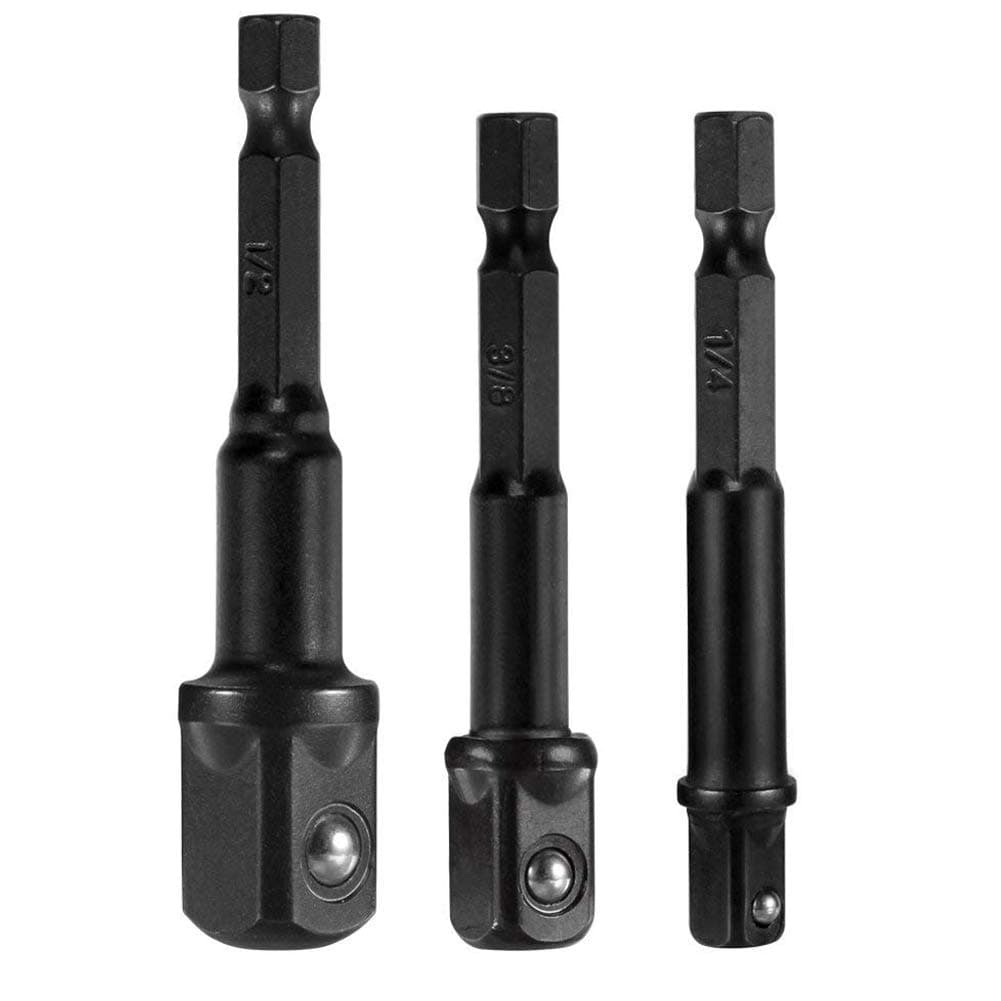 'Jteng Socket Adapter Screw BENSCH Lussel Adapter Hand Tools Repair Tools Adaptor Hex to 1/4 Inch/1/2/3/8 "