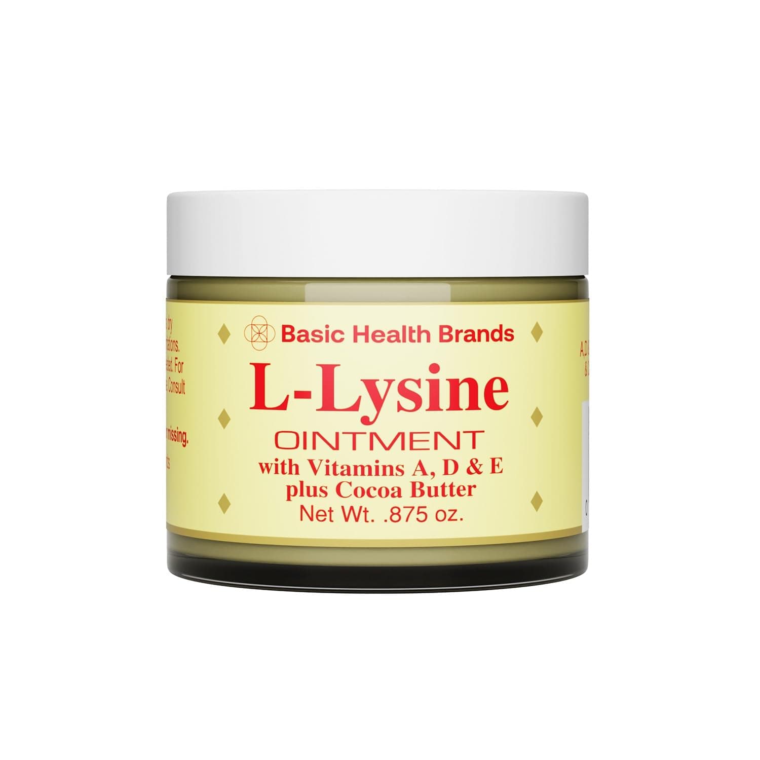 Basic Brands - L-Lysine Ointment - 0.875 oz - Lysine Cold Sore Treatment and Blister Relief - Soothes Chapped Lips and Dry Skin – 10-Pack