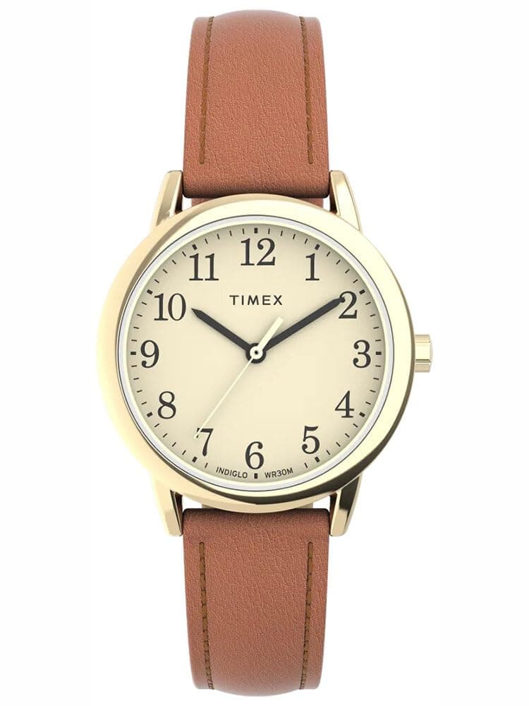 Timex Easy Reader Women's 30mm Leather Strap Watch TW2V69200