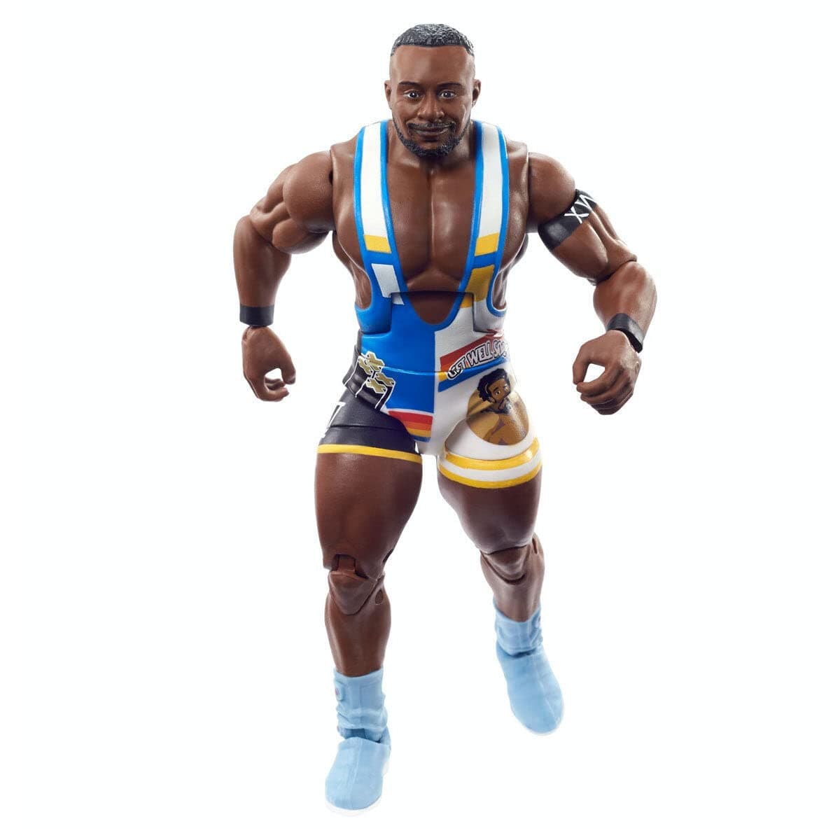 WWE Big E Royal Rumble Elite Collection Action Figure with Accessory & Jimmy Hart Build-A-Figure Parts, 6-inch Posable Collectible Gift for WWE Fans Ages 8+, HDD89