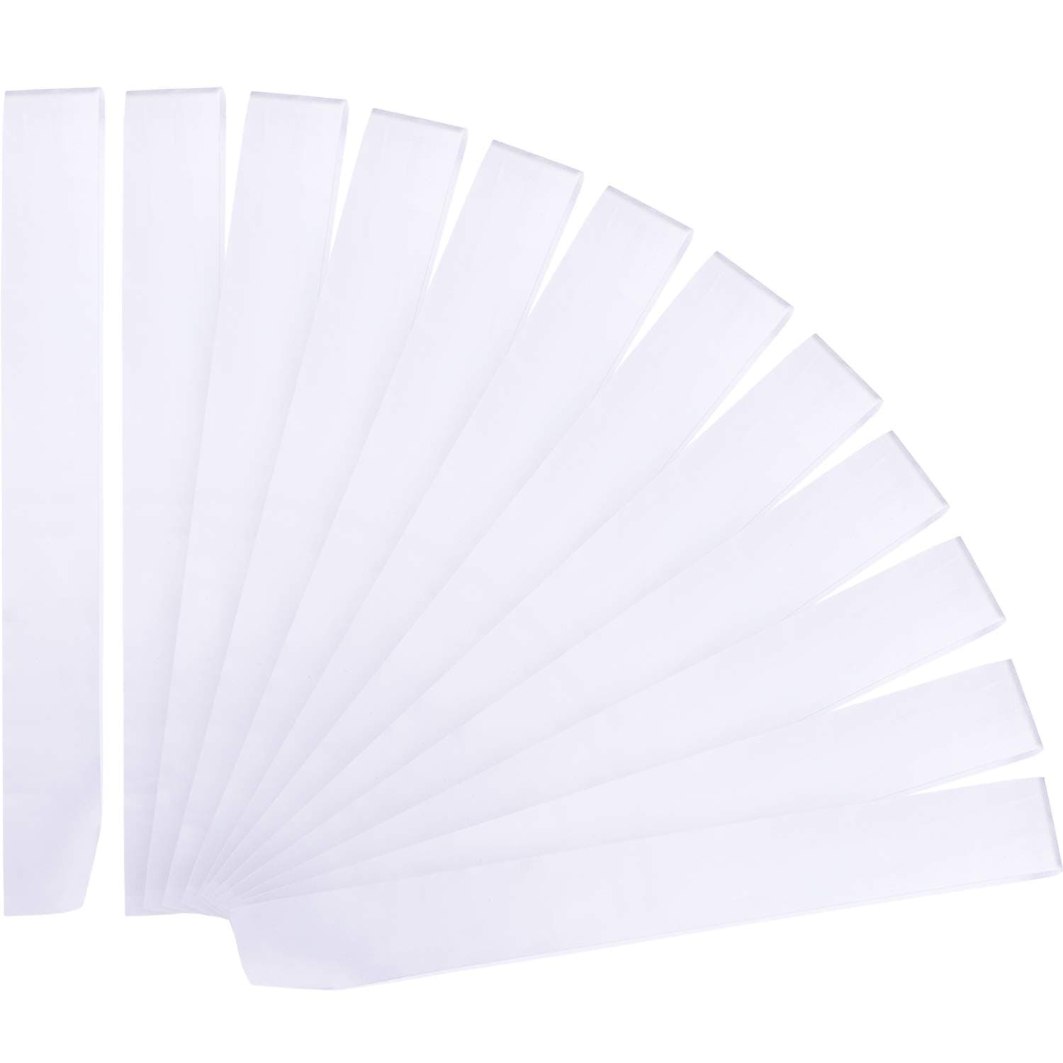12 Pieces Blank Satin Sashes Plain Sashes Party Accessory for Graduation Wedding Party DIY Supplies(White)