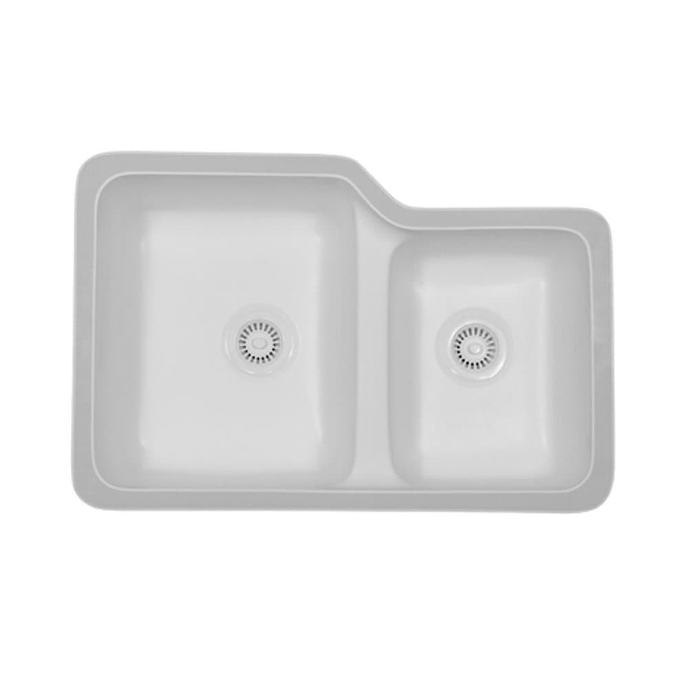 Karran Undermount Acrylic Sinks: Sorrento-Bisque