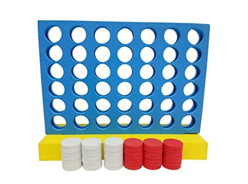 Heemika EVA Large 4 in a Row Game,Line Up 4 in a Row Four in a Line Board Game , 4 Connect Family Garden Outdoor Indoor Game , Party Fun Game
