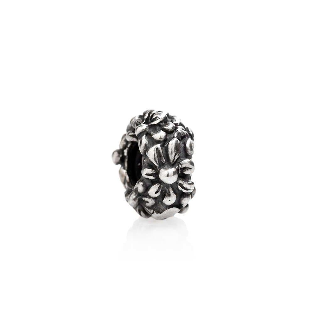 Tedora Italy: Sterling Silver Daisy Stopper with Rubber Insert that Fits Tedora Bracelets & Necklaces Only