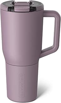 BrüMate Müv 1 Litre Mug, 100% Leak Proof Insulated Coffee Mug with Handle and Lid, Stainless Steel Travel Mug, Double Walled (Lilac Dusk)