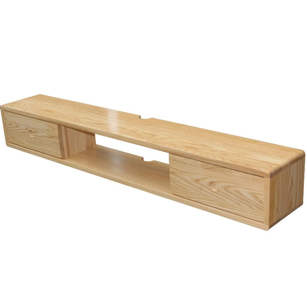 HANFCB Floating shelf Wall Mounted Media Console Floating TV Stand Component Shelf TV Console Audio/Video Console Mounted Shelves for Blu-Ray Players Video Game Consoles Cable Boxes Speakers