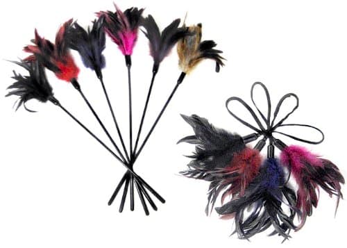 Body Tickler Starburst Feather - Red