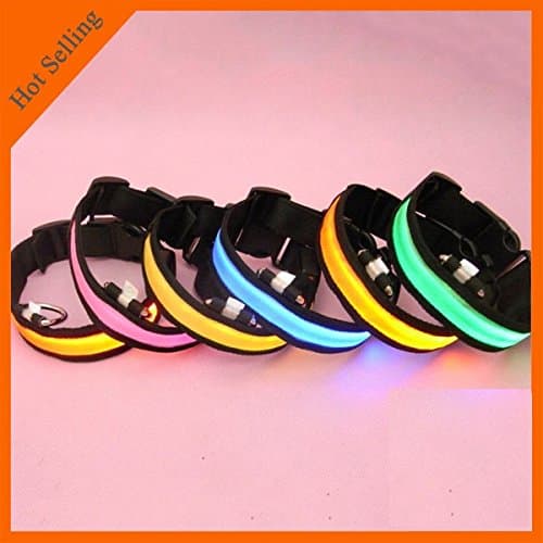 Cute LED Dog Collar - Customized Packaging- Safe. Length: 35-43cm. Width: 2.5cm