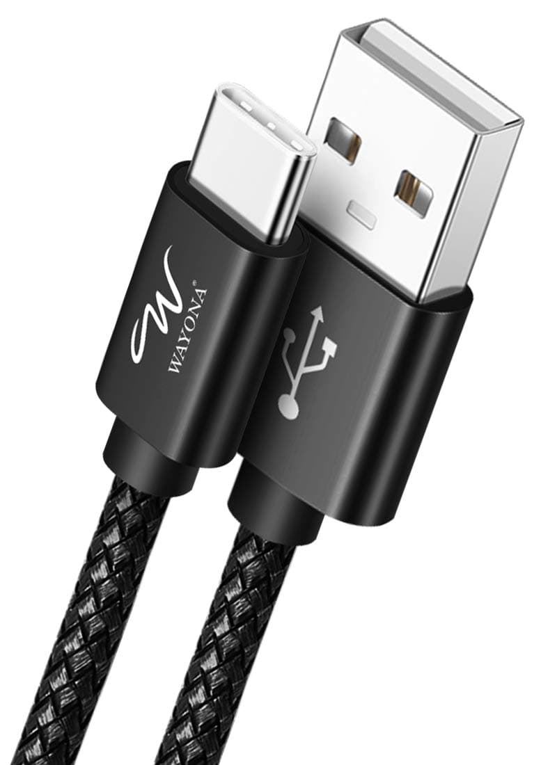 - Type C 3Meter Nylon Braided 65W/3A Fast Charging USB C Long Cable Compatible for Samsung Galaxy S24, S23, S22, iPhone 15 Series, Android Auto, Apple CarPlay (10 FT Pack of 1, Black)