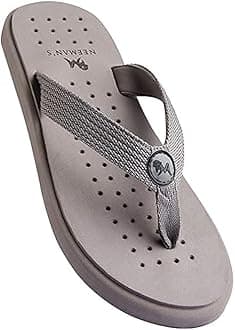 Neeman's Eco Flip Flops for Men | Comfortable Outdoor Indoor Fashionable Slippers for Boys | Rubber Flat Slip On Flexible | Everday Comfort | Lightweight Soft Chappal