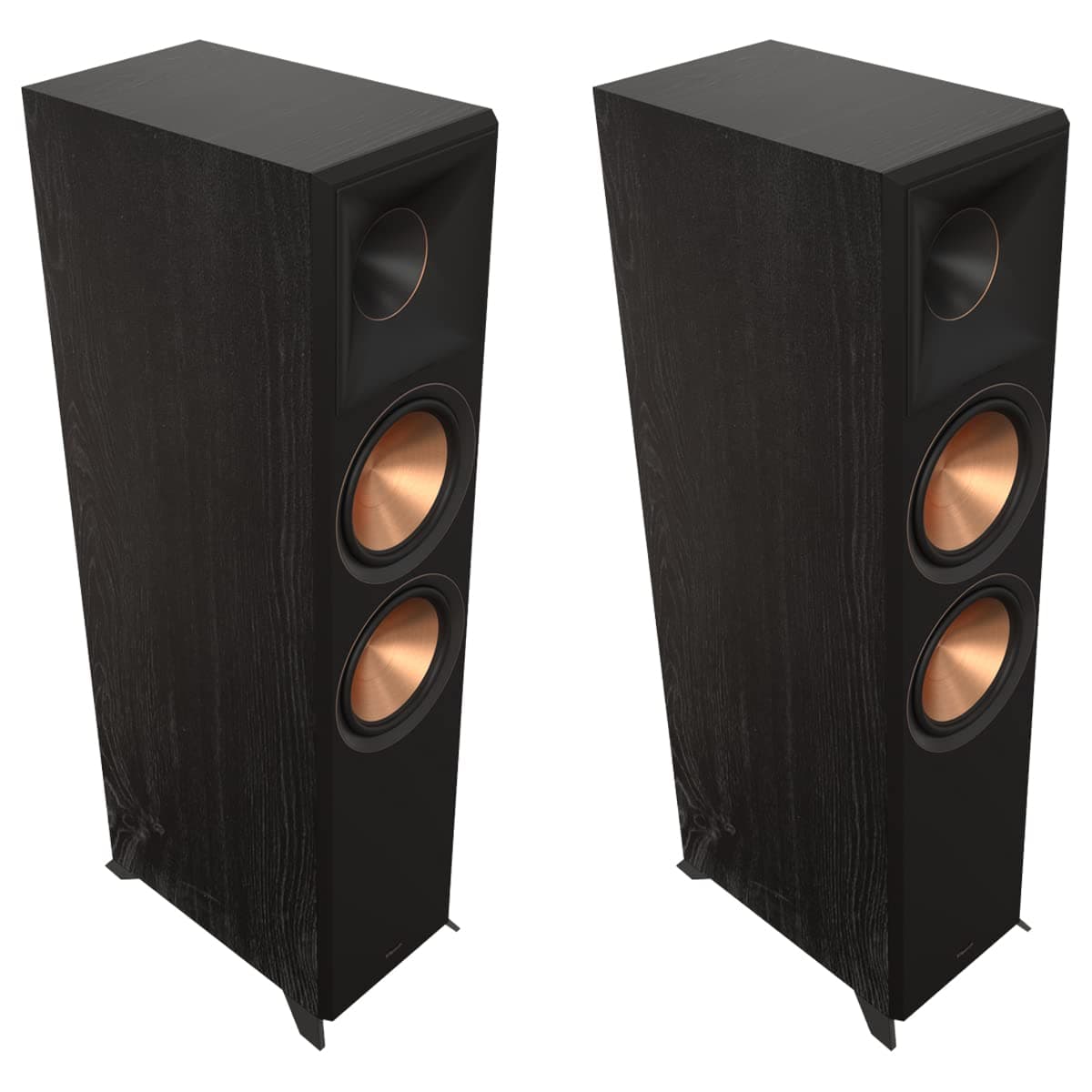 Reference Premiere RP-8000F II 2.0 Dual Floorstanding Speaker Pair with Larger 90° x 90° Hybrid Tractrix Horn, 8” Cerametallic Woofers for Premium Home Theater Sound in Ebony