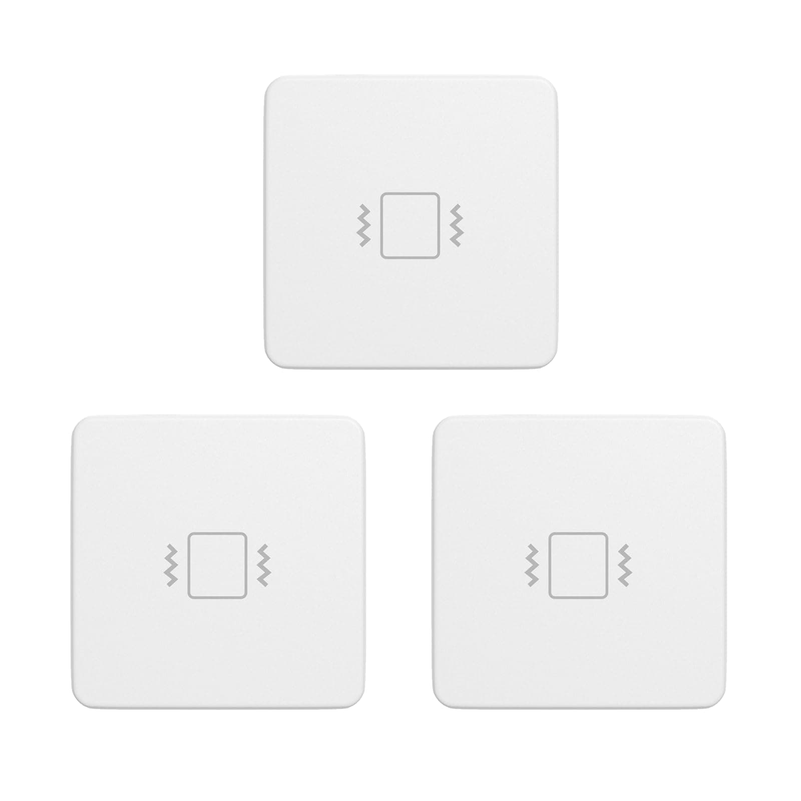 THIRDREALITY Zigbee Vibration Sensor 3 Pack with 110dB Alarm, Zigbee Hub Required,Adjustable Sensitivity, Work with SmartThings, Home Assistant via ZHA/Z2M and Echo Devices with Built-in Zigbee hub