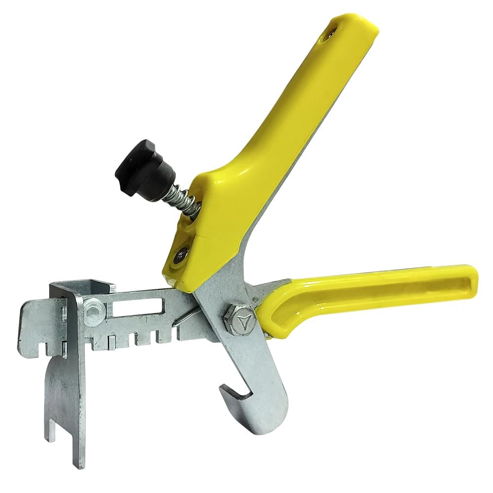 Arbo Tile Leveling Plier, Tiling Installation Tile Locator, Hand Tool, Push Pliers for Clip & Wedges Tool, Yellow
