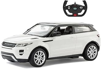Besmon RASTAR Authorized 1:14 Land Rover Range Rover Evoque RC Toy Car with LED Lights (White) + Worldwide