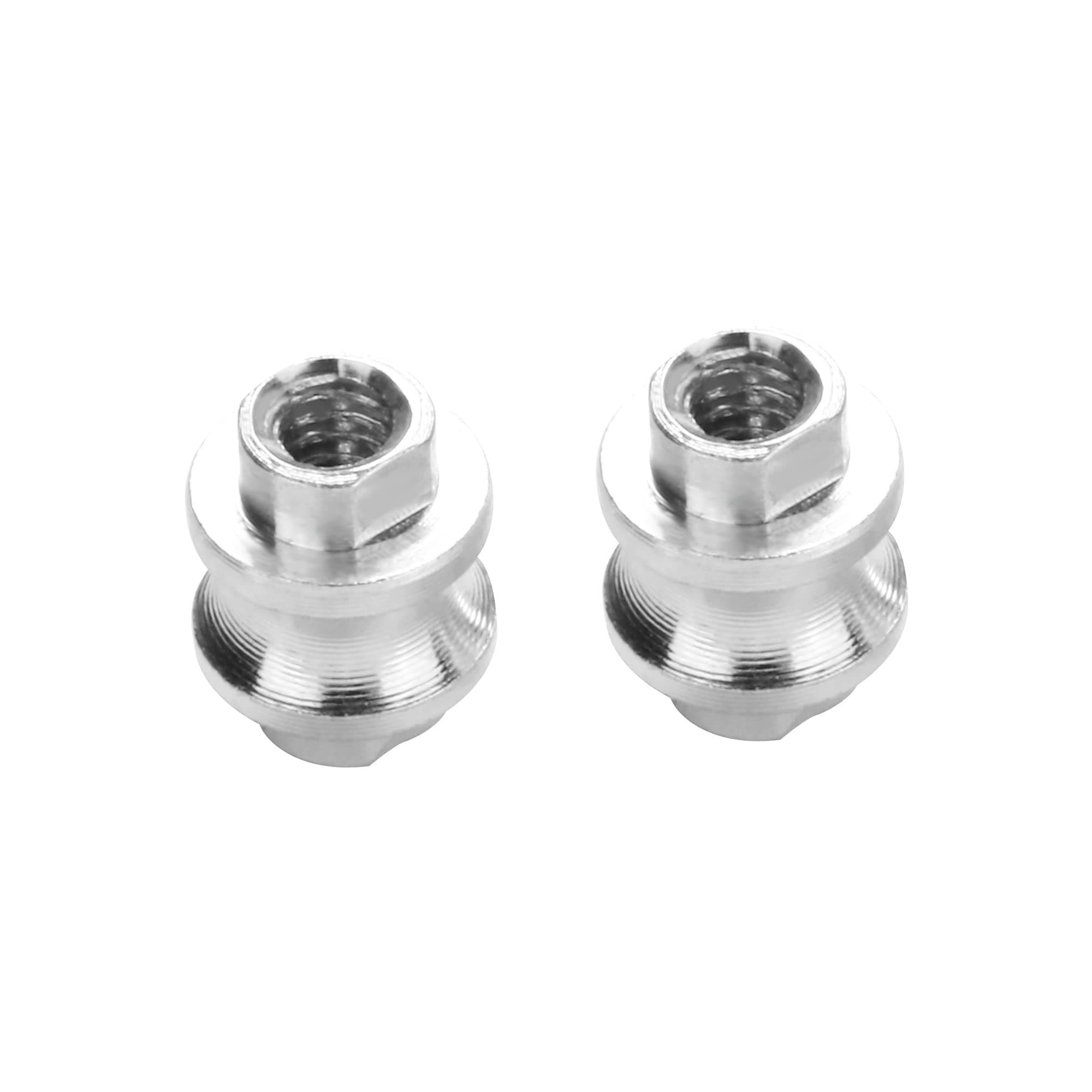 - 2 Pieces Replacement Standoff for Benchmade Bugout 535, Mini Bugout 533 and 537 Bailout, Premium Complete Set Anodized Aluminum Alloy Custom Spacers, Silver