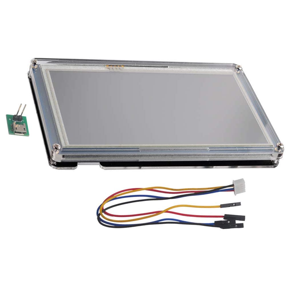 Nextion 7" Display NX8048T070 Resistive Touch Screen UART HMI LCD TFT Module 800x480 + Acrylic Case for Arduino Raspberry Pi