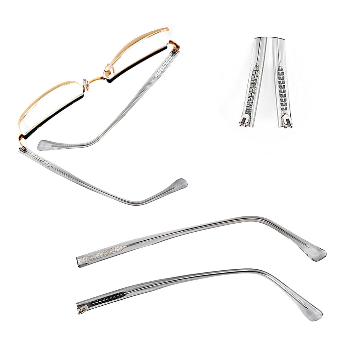 DOERDO 1Pair Glasses Replacement Arms Double Teeth Universal Glasses Arm Legs Arm Replacement for Glasses, Sunglasses