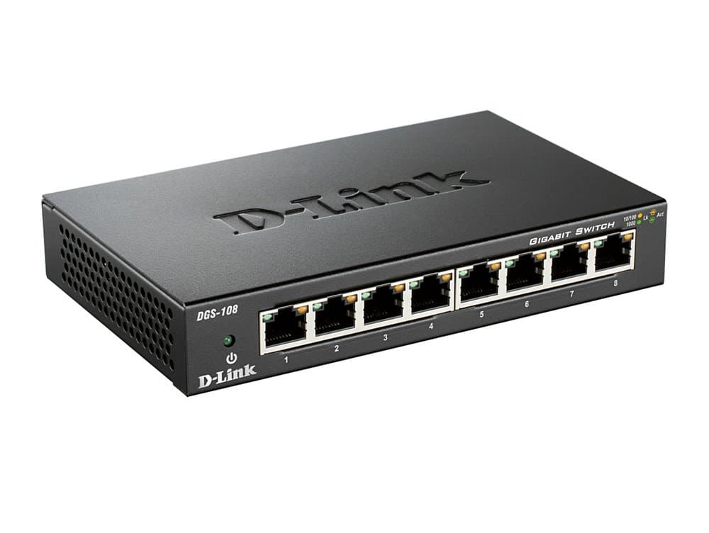 D-Link DGS-108 8-Port Gigabit Ethernet Switch