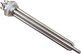DERNORD 12V 300W Immersion Heater Submersible Water Heater Element Stainless Steel Heating Element with 1 Inch NPSM Fitting Double U Type