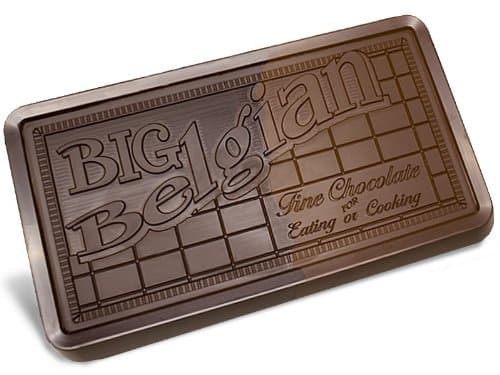 Big Belgian 5 lb. Milk/Dark Chocolate Bar COMBO Five Pounds