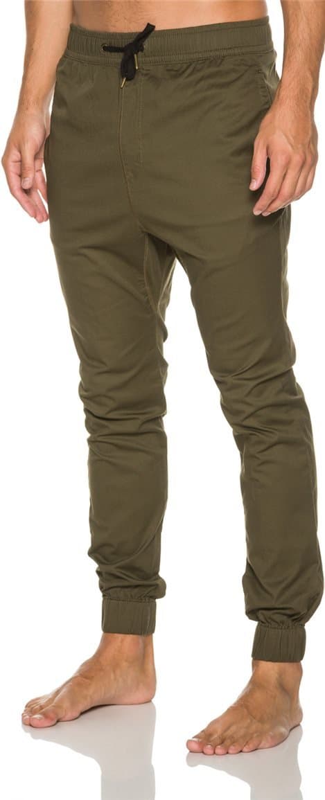 Zanerobe Men's Solid Dropshot Extra-Drop Jogger Pant