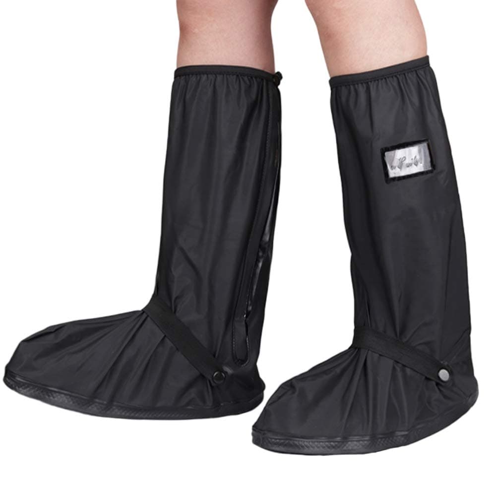Water-Resistant Shoes Covers Foldable Rain Boot Reflective Snow for Men Women Outdoor Cycling Walking Hiking