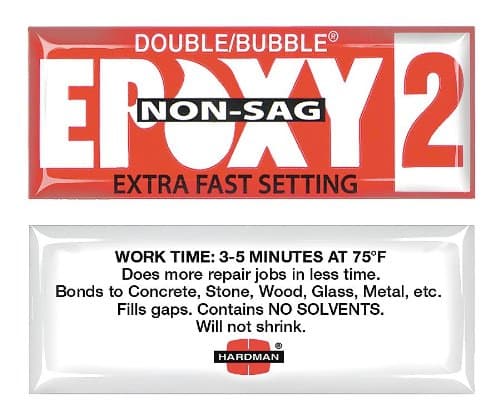 Epoxy, Fast Set, Non-Sag, 3.5g, PK10