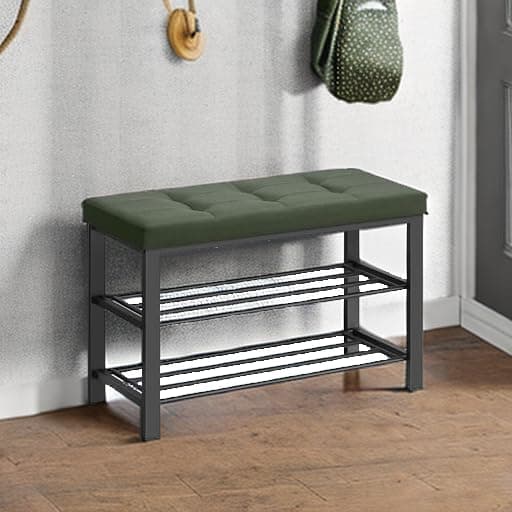 SONGMICS, Forest Green Storage Bench, ULBS057C01