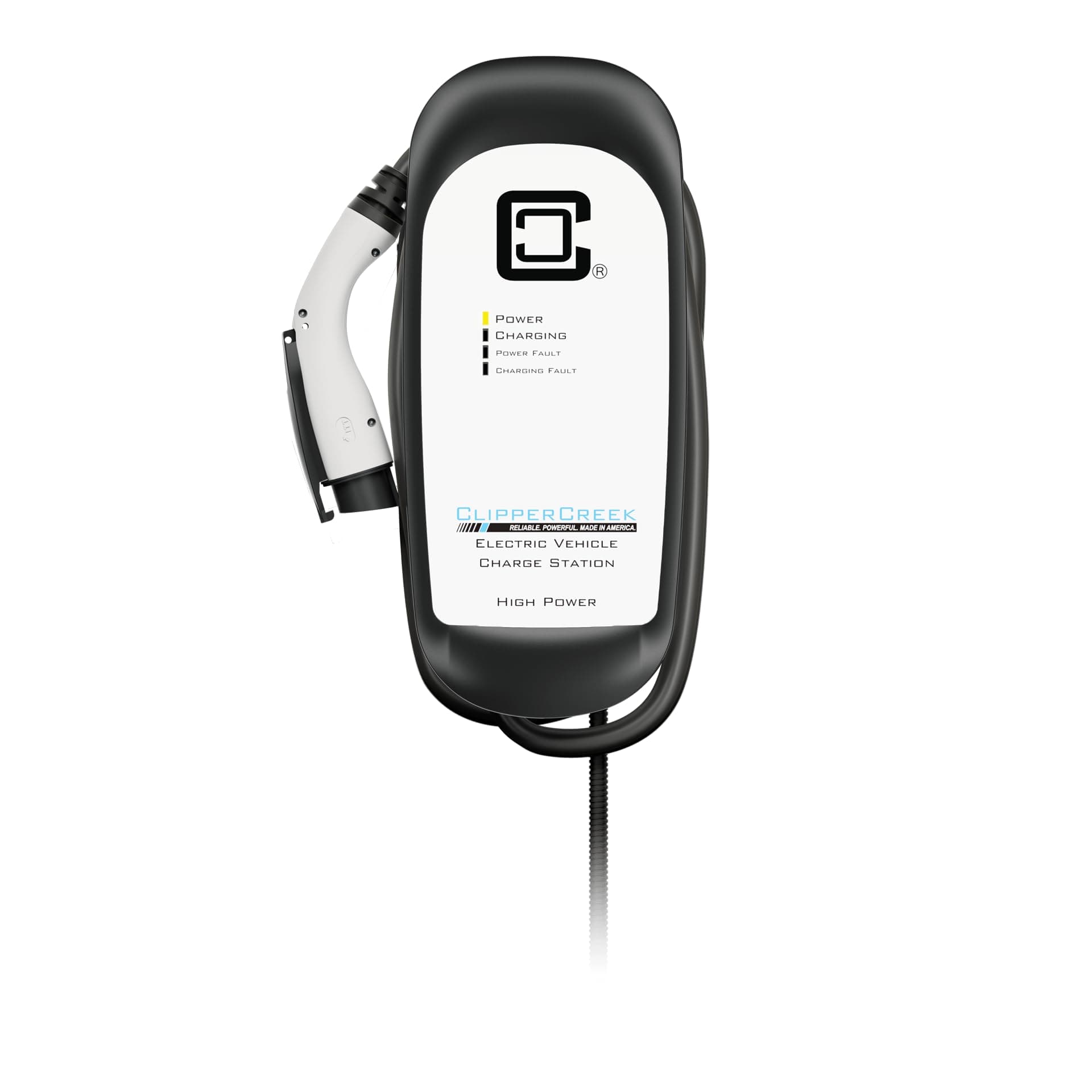 ClipperCreek HCS-60 Level 2 EV Charger - 48A, Hardwired, 11.5 kW, NEMA 4 Outdoor-Rated Enclosure, 25ft Cable, ETL Listed, Energy Star Certified, Compatible with All EVs, 3-Year Warranty