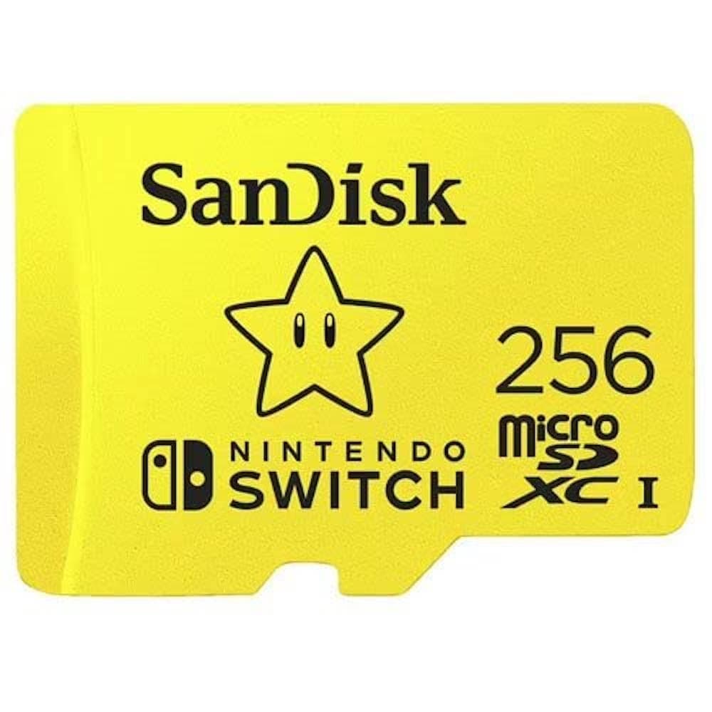 Sandisk 256GB Microsdxc Uhs I Memory Card For Nintendo Switch Sdsqxao 256G Gn3Zn, Yellow