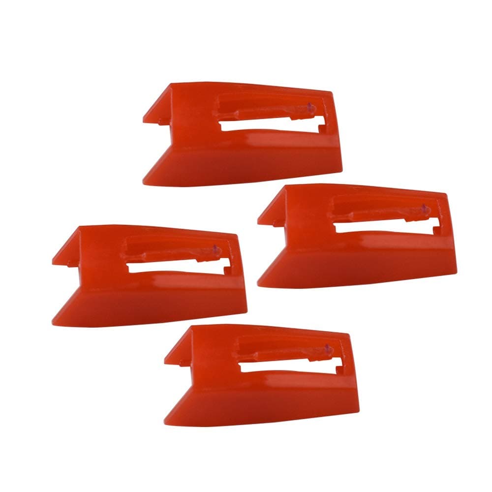 NP1 NP6 Turntable Replacement Stylus Record Player Needle Compatible for Ion Max LP Classic LP Archive Crosley CR8005D Jenson 1byone Vinyl Record LPplayer Phonograph -Pack of 4 (ABS -Red)