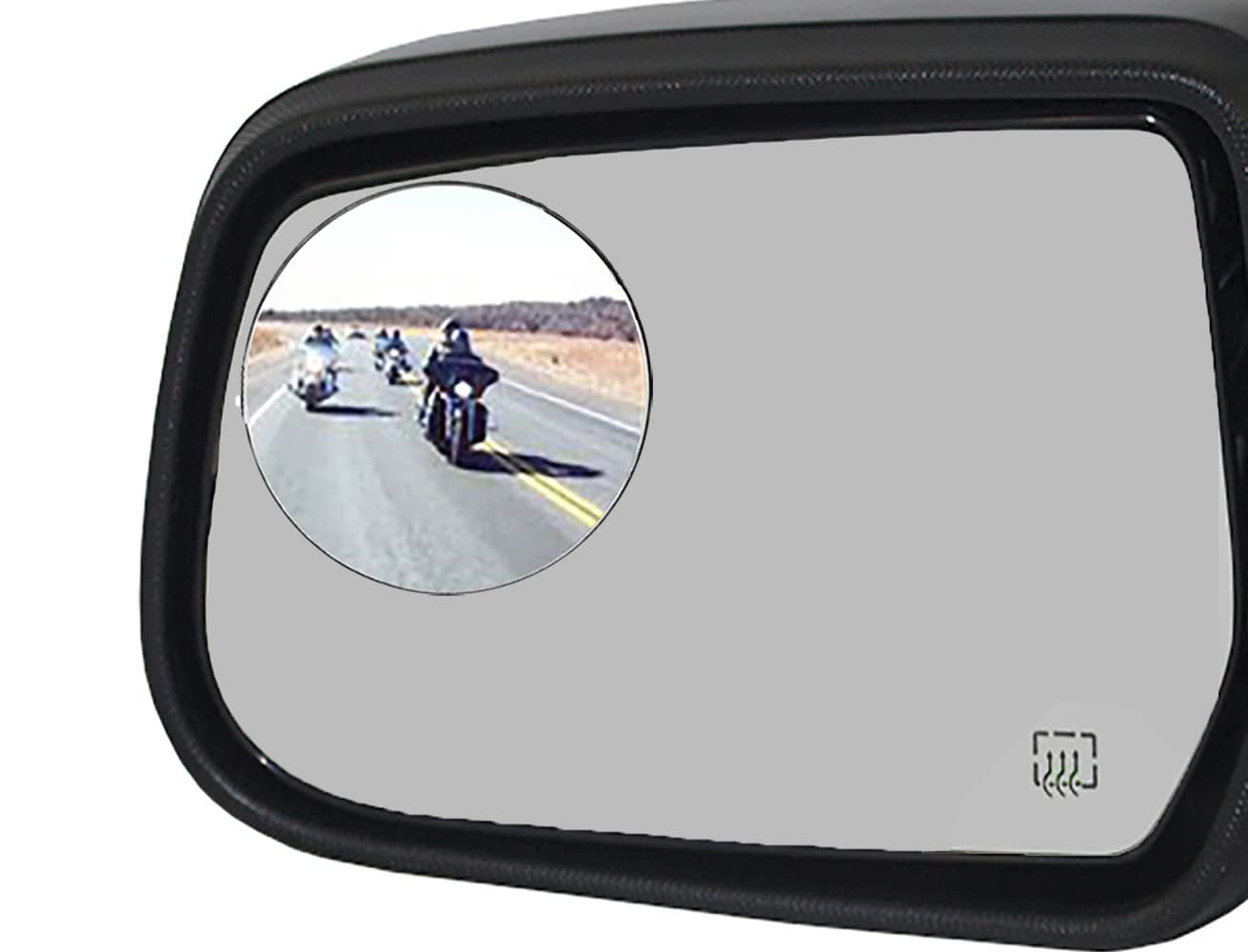Ampper Seodoi 2 Pack 3" Blind Spot Mirrors for Trucks, Van, SUV, Large Vehicle - Aluminum Frame Glass Convex Rear View Blind Spot Mirrors