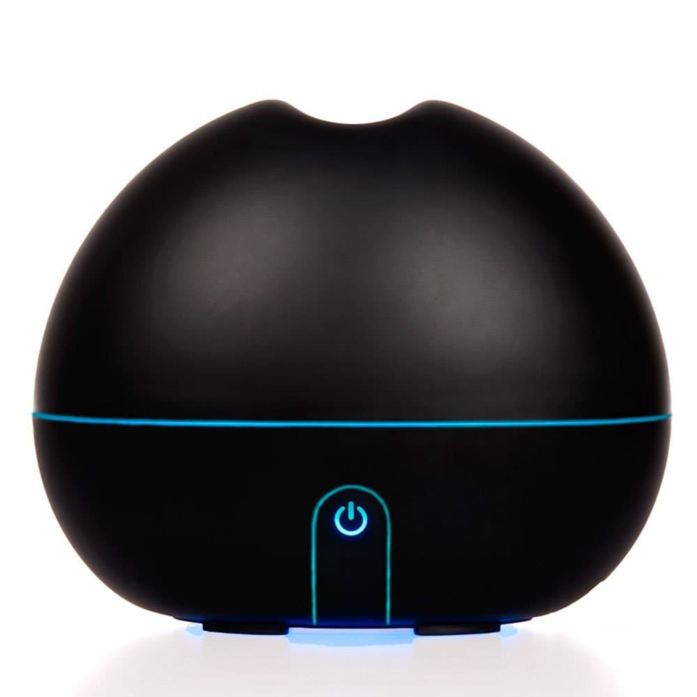 MadebyZen LUNA Aroma Diffuser - with striking blue mood light - Ultrasonic, Aromatherapy, Ioniser - Black