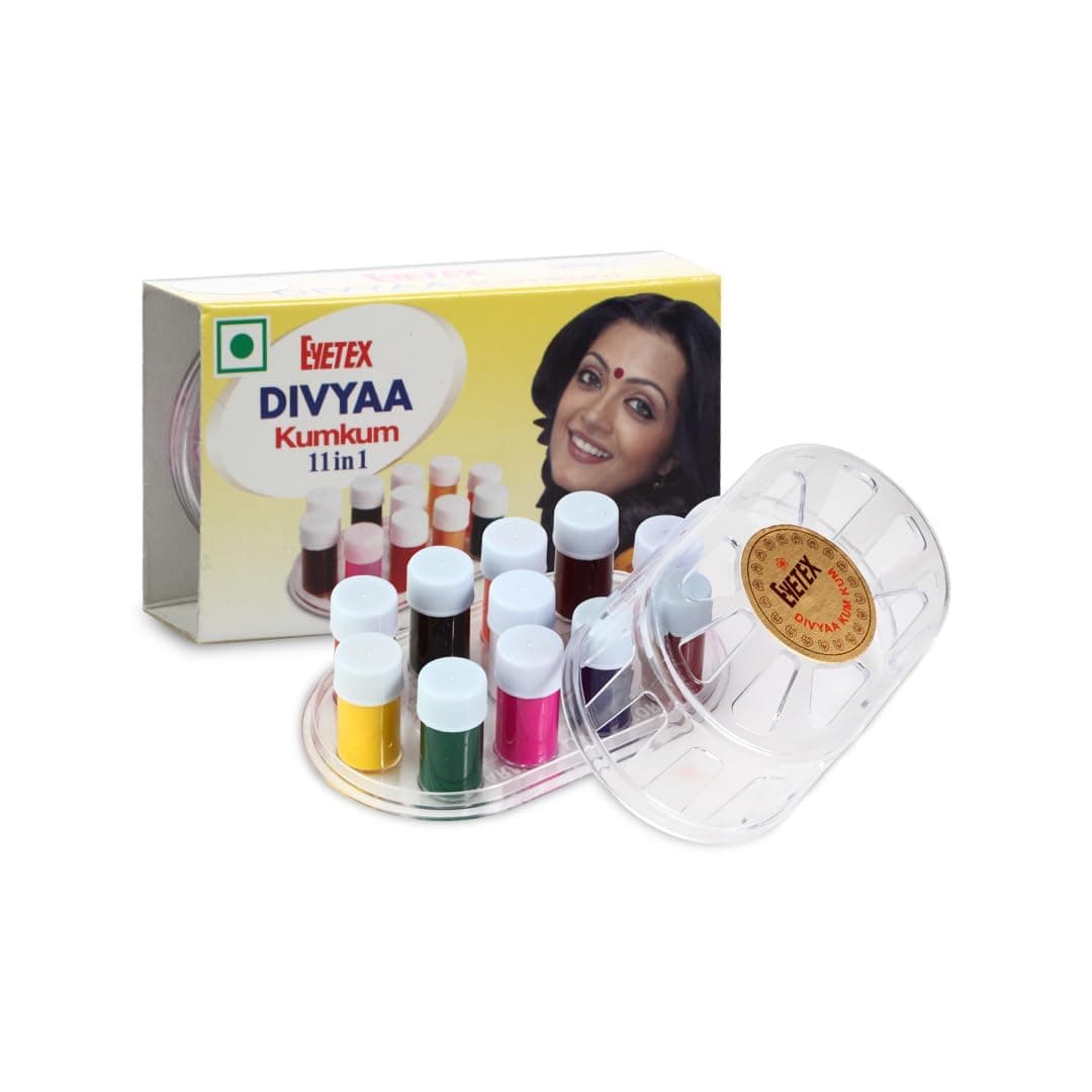 Divyaa Kumkum Bindi 11 Colours 1.5g Each