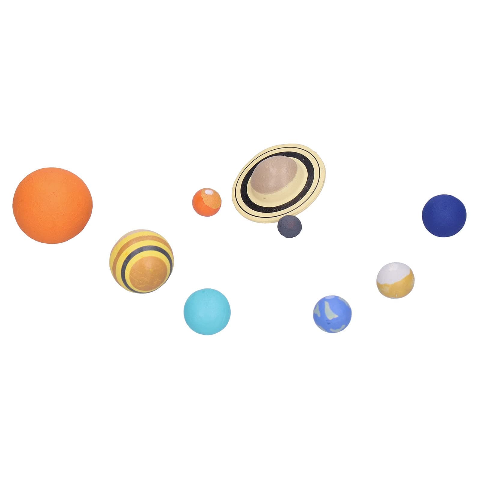 Asixxsix Solar System Stress Ball - 9 Pcs Multicolor Planet Model for Teens & Kids - Educational Toy for School & Home