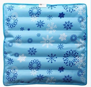 Summer Sleeping Mat Ice Pack Insulation Pad for Sofa Pillow Seat Cushion and Car Saddle and Computer Thermolysis to Refresh and Cool (light blue with snow)