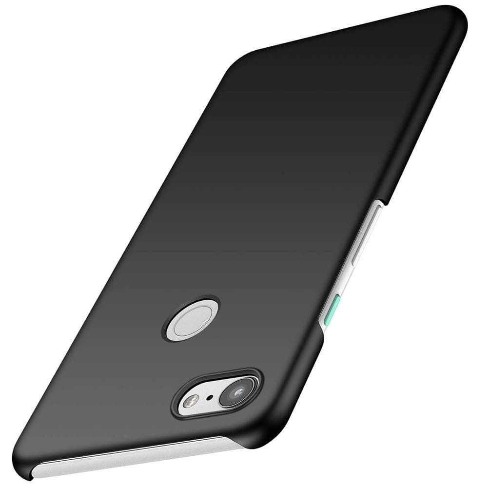 for Google Pixel 3 XL Thin Case Hard Matte Anti-Scratch Skin Ultra-Thin Lightweight Slim Minimal Pixel 3XL Cover 2018 (Black)