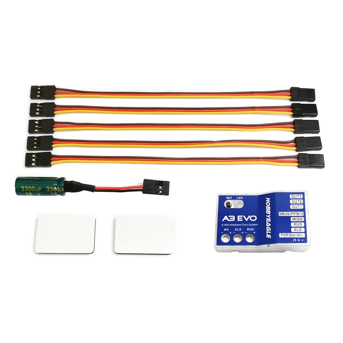 HobbyEagle A3 EVO Aeroplane Flight Controller Stabilizer System 6-axle Gyro for RC Drone Airplane Fixed-Wing Copter Spare Parts
