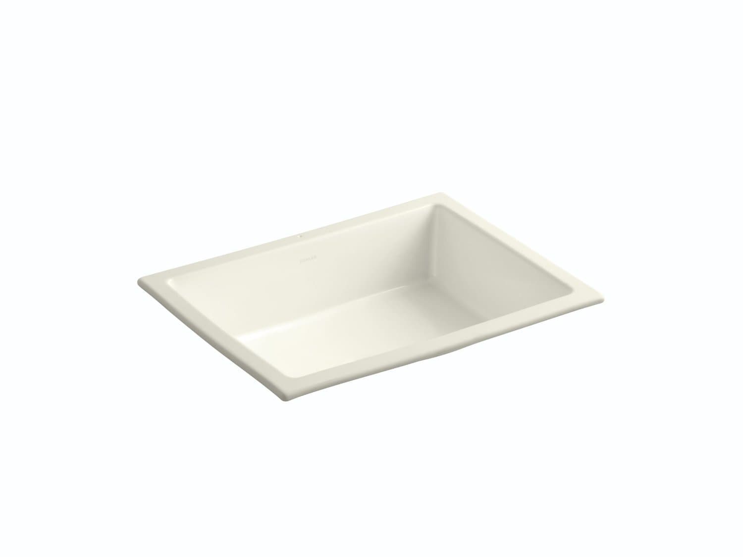 KOHLER K-2882-96 Verticyl Rectangle Undercounter Bathroom Sink, Biscuit