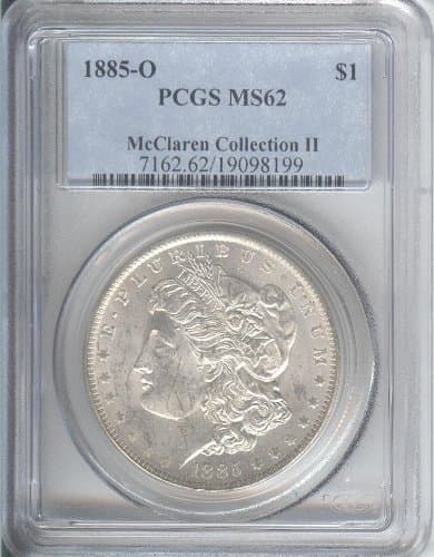 1885 O Morgan Dollar NGC MS-62