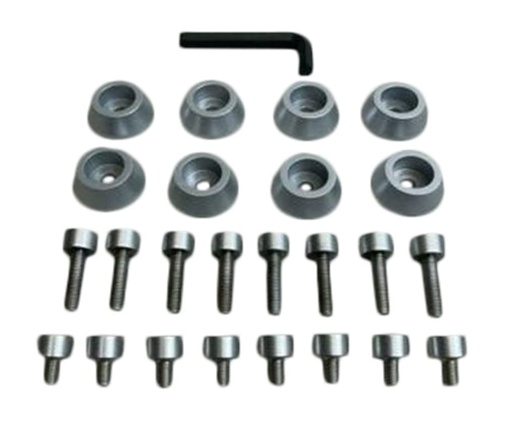 Ballistic Jester 814 Silver Bolt Kit 8 PCS Kit with Hardware