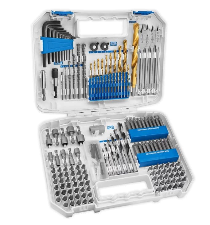 HART 200-Piece Assorted Drill and Drive Bit Set with Storage Case