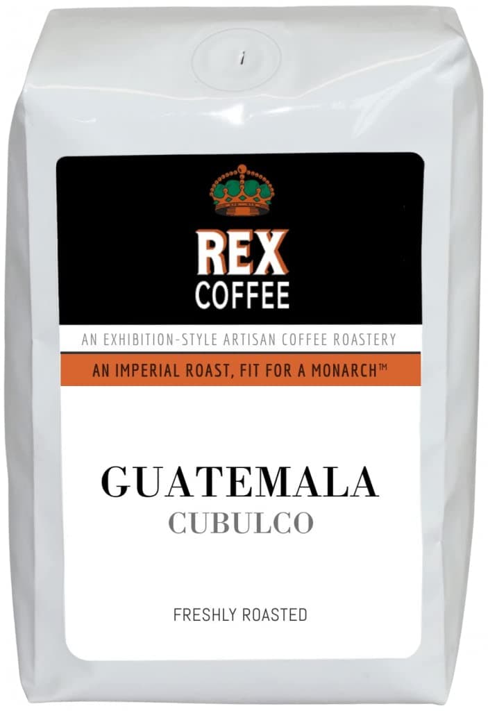 REX COFFEEGuatemala Cubulco Medium Roast Whole Bean Coffee, Single Origin, 12 Ounce
