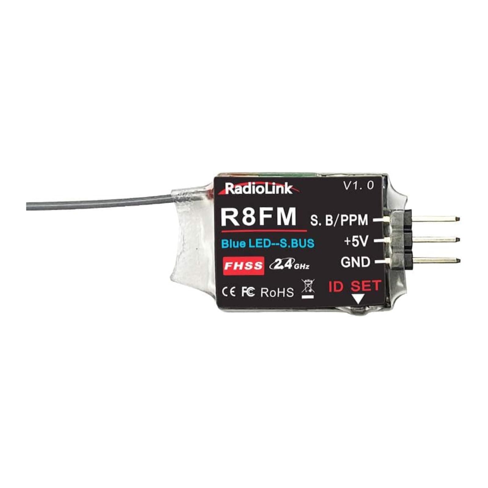 2.4GHz R8FM 8CH RC Receiver Super Mini Support SBUS/PPM for T8FB Transmitter